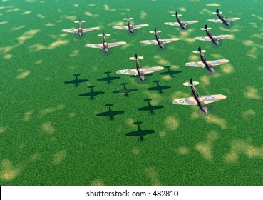This is Landscape with some  planes in it.