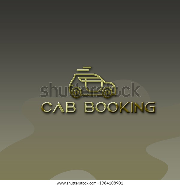 This is\
the logo of cab booking for web or app\
design