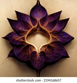 This Is A Lotus Flower Re Imagined In An Abstract Fractal Form