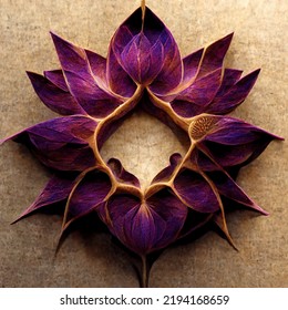 This Is A Lotus Flower Re Imagined In An Abstract Fractal Form