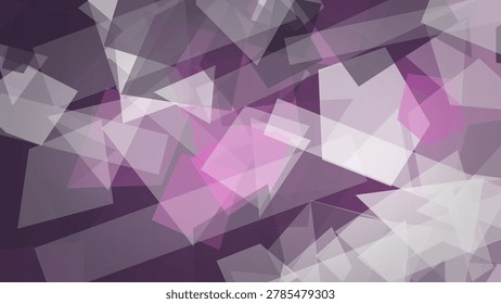 This magenta Tech Translucent Polygon Background With Crisp Glass Facets presents fresh magenta tech tones for branding, web banners, packaging, presentations, and digital campaigns.
