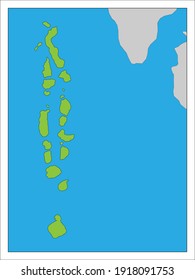 This Map Maldives Stock Illustration 1918091753 | Shutterstock