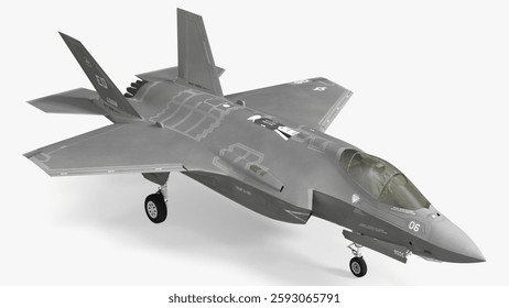 This model features an advanced stealth fighter jet, showcasing detailed design and realistic cockpit with a pilot figure included.