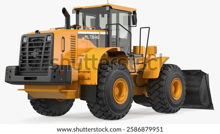 This model showcases a robust construction loader, ideal for simulating construction projects in a virtual environment. It features accurate details and realistic proportions.