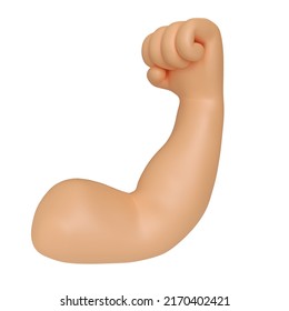 This is a muscular Arm 3D Render illustration, high resolution jpg file, isolated on a white background - Powered by Shutterstock