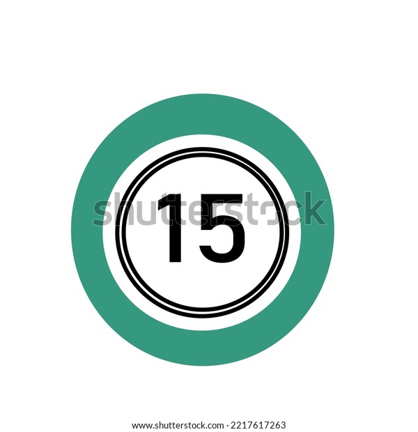 Numbers from 1 15 inside the circle : 1 images, photos et images ...