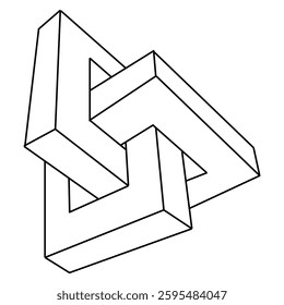 This is a pixel design illustrating the optical illusion of an object appearing fixed inside another object, creating a visually intriguing and mind-bending effect.