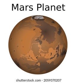this is planet mars indicated