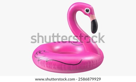 This playful float is designed for poolside lounging and water fun, shaped like a flamingo.