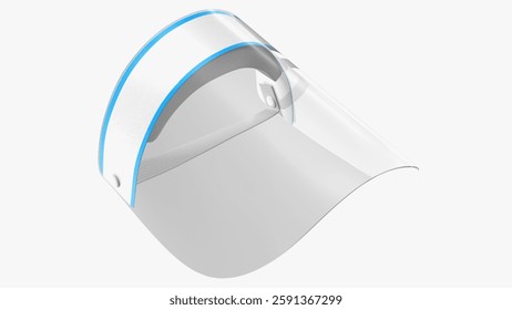 This protective face shield features a comfortable and adjustable headband for secure wear. Ideal for personal and professional use, offering comprehensive facial coverage.