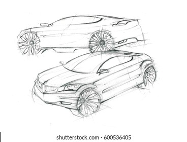  Car Sketch Images Stock Photos Vectors Shutterstock
