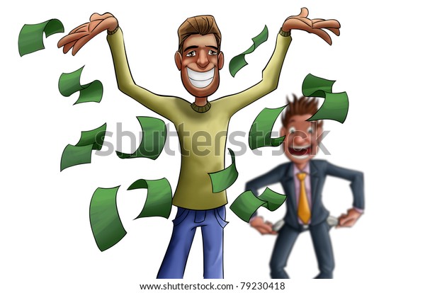 This Rich Man He Has Big Stock Illustration 79230418