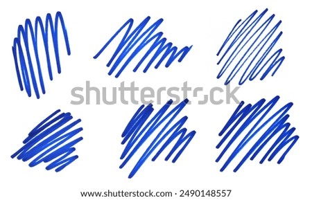 This is a scribble with a blue pen.