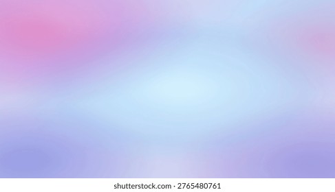 This is a serene and soft abstract background with pastel colors blending together in a gentle gradient. The image features a mix of pink, blue, and purple hues that create a peaceful and calming atmosphere. The blur effect adds a dreamy and ethereal quality to the image, making it perfect for use as a background or design element in various creative projects.