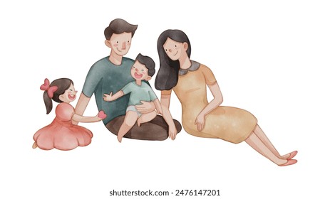 This series of illustrations aims to depict the positive and heartwarming aspects of collaboration and strong family bonds. - Powered by Shutterstock