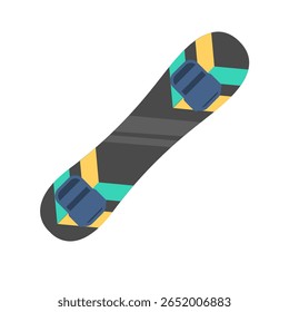 Este icono del snowboard captura la emoción y la energía de los deportes de invierno. Diseñado en un estilo plano y divertido, cuenta con una tabla de snowboard elegante, perfecto para representar el esquí, 