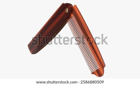 This stylish foldable comb offers portability and convenience for grooming on the go. Its sleek handle design makes it a perfect travel companion.