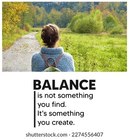 This is a theme page on the topic of balance in life  - Shutterstock ID 2274556407