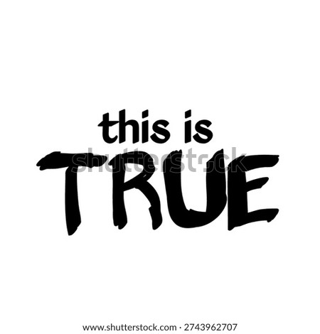 This is true text on white background