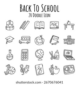 This "Ultimate Back to School Icon Pack" is designed to be comprehensive, ensuring it includes the most popular and essential elements for every school year ahead.