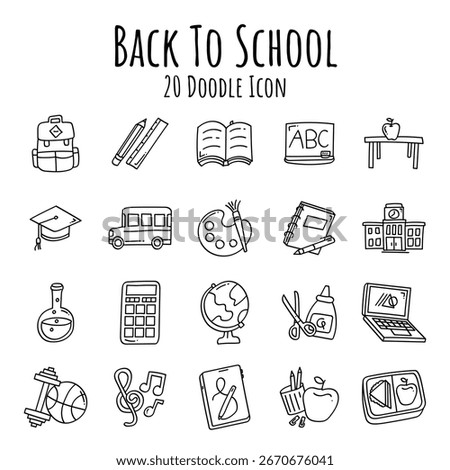 This "Ultimate Back to School Icon Pack" is designed to be comprehensive, ensuring it includes the most popular and essential elements for every school year ahead.
