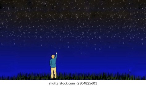 This is a vector image of stars in the night sky. This is the image of night sky. 