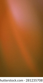 This vertical format abstract background features a grainy texture with a smooth gradient blend of warm orange, brown, and soft pink colors. Ideal for wallpaper, banners, and tech backdrops, this 9 by