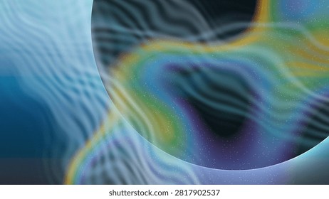 This is a vibrant abstract wallpaper with a deep blue sky and swirling clouds in hues of purple, pink, and orange, creating an otherworldly atmosphere.