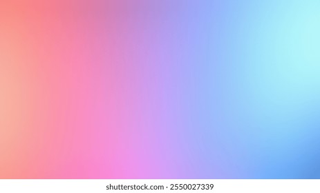 This vibrant background features a smooth transition of neon colors, blending shades of pink and blue.