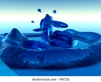 This is a water splash.
