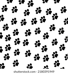 This White Background Cats Footsteps Object Stock Illustration ...