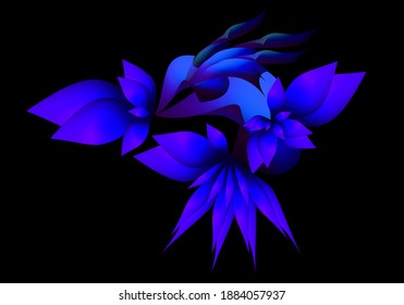 
Thorny Flower Fractal Forms Design