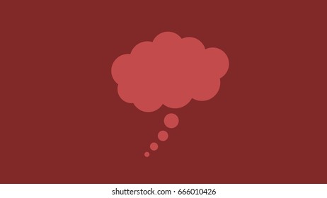 Thought bubble icon Concept of thinking, ideas and innovation