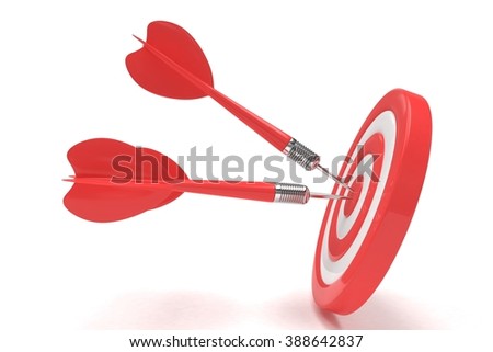 Three arrows darts in center.