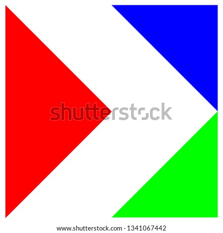three colors triangles 