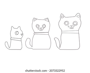 Three Cute Cats For Kids