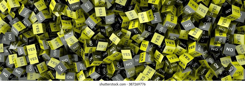 Three dimensional cubes, original conceptual illustration