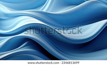 Three dimensional render of blue wavy pattern Imagine de stoc © 