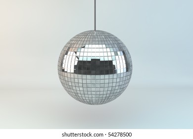 Three Dimensional Rendered Discoball