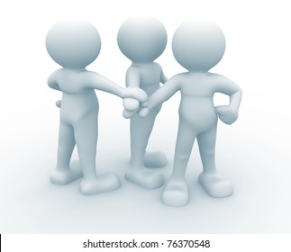 Three Friends People 3d Icon This Stock Illustration 76370548 ...