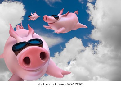 Image result for flying pigs