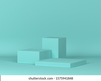 Three Podiums Standing Minimal Scene 3d Stock Illustration 1575941848 ...