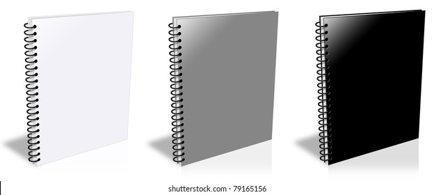 Three Ring Binder Isolated On White