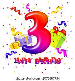 3th anniversary Images, Stock Photos & Vectors | Shutterstock