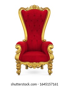 Throne Chair Isolated. 3D rendering