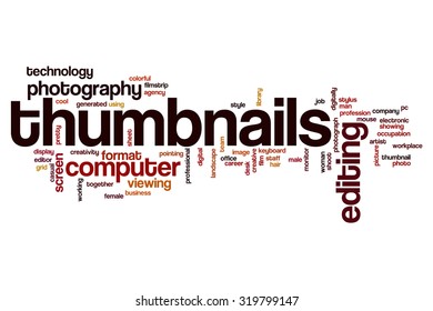 Thumbnail word cloud