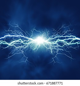 Thunder Bolt, Industrial And Science Abstract Backgrounds