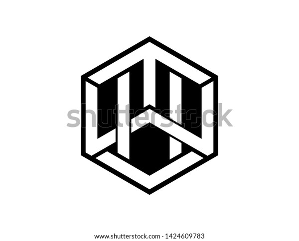 Thw Original Monogram Logo Design Stock Illustration 1424609783 ...