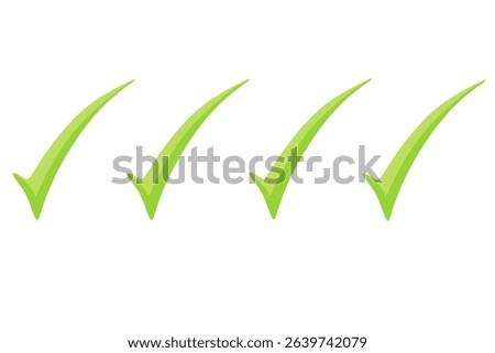Tick the box. This check mark adds clarity and approval to your designs.