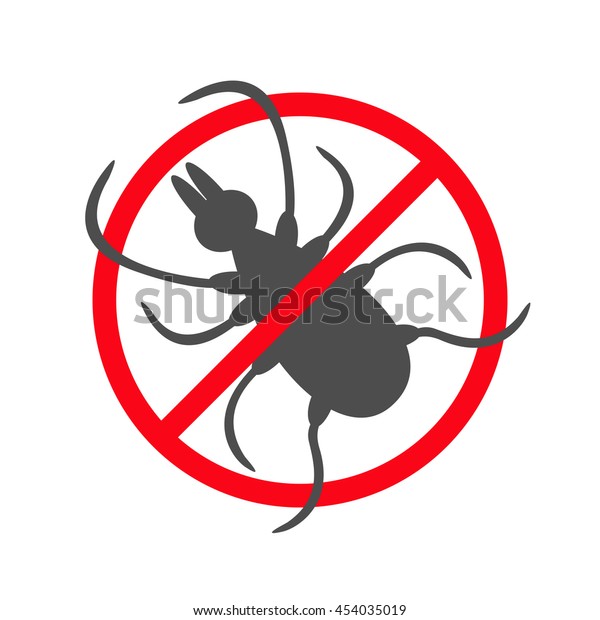 Tick Insect Silhouette Mite Deer Ticks Stock Illustration 454035019 ...